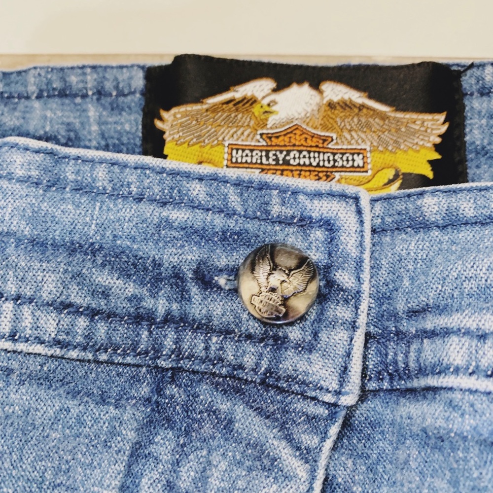 Vintage Harley Davidson high waisted jeans